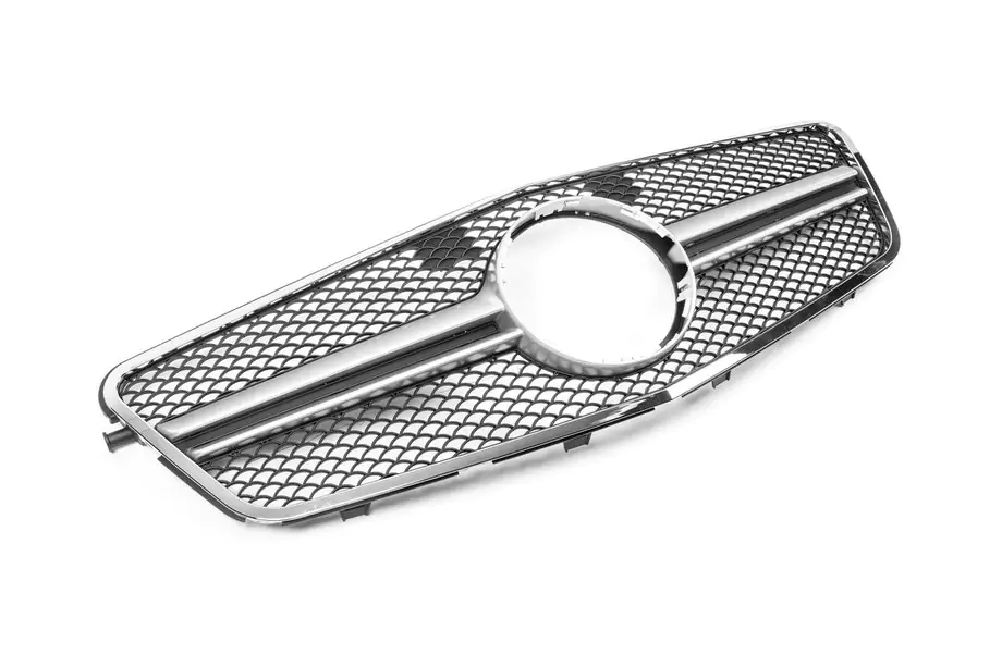 Mercedes E-class W212 2009-2016 Frontgrill AMG Silber (2009-2012) Image