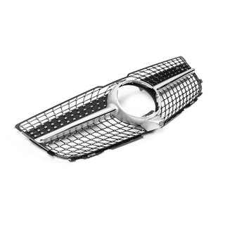 Frontgrill Diamond Silber (2013-2015) Mercedes GLK сlass X204 2008-2015 Foto 3