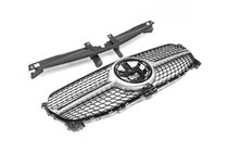 Mercedes GLE coupe C167 2019- Frontgrill Diamond Silber (für Base 2019-2023) Foto 2