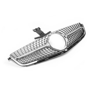 Frontgrill Diamond Silber (für C63) Mercedes C-class W204 2007-2015 Foto 2