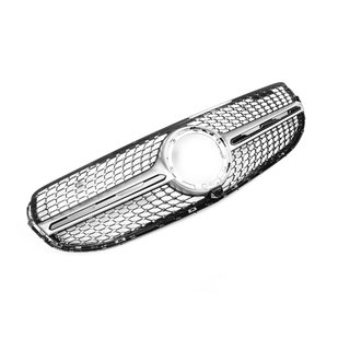 Frontgrill Diamond Silver (für Base 2019-2022) Mercedes GLC X253 2015-2022 Foto 2