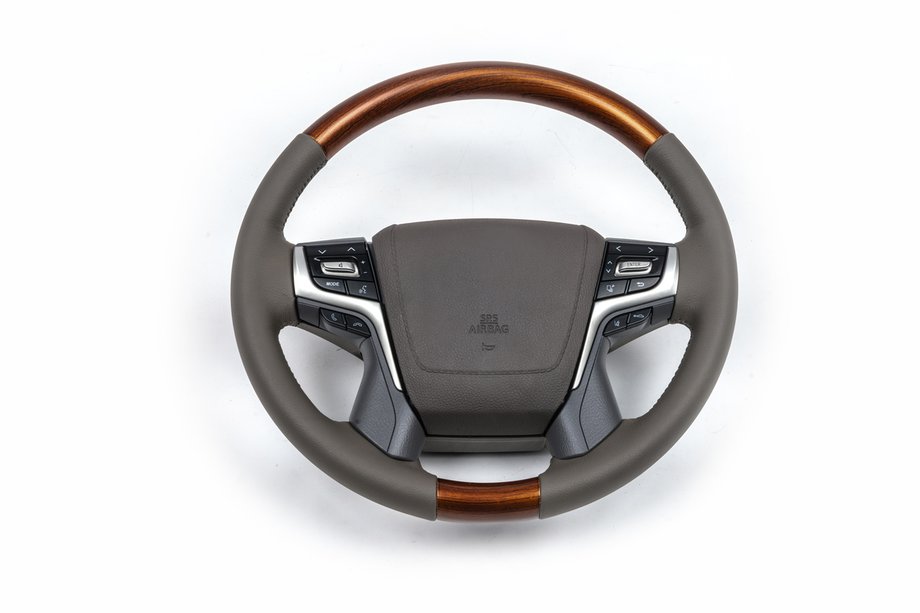 Toyota Land Cruiser Prado 150 2009-2023 Lenkrad komplett (helles Holz) Image