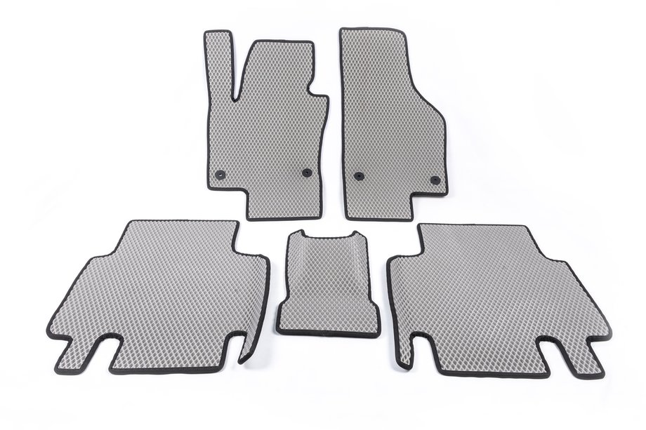 Volkswagen Sharan 2010-2023 EVA Fußmatten aus Polyurethan (2 Reihen, grau) Image