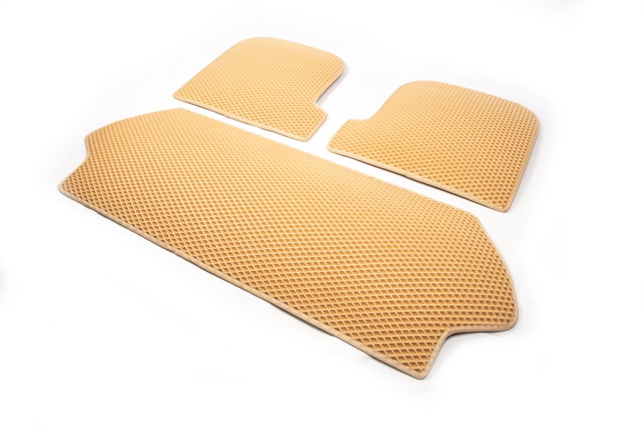 Volvo XC90 2002-2014 Kofferraummatte aus 3 Teilen (EVA, beige) Image
