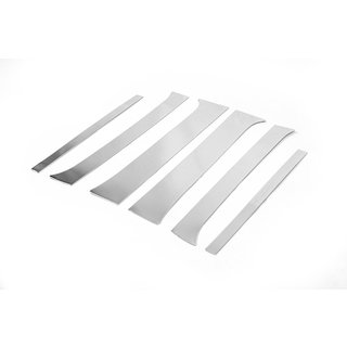 Edelstahl Türsäulen Zierleisten (6 Stk) Nissan Pathfinder R51 2005-2014 Foto 2