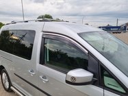 Volkswagen Caddy 2010-2015 Windabweiser mit Chromleiste (2 Stk, Niken) Foto 1