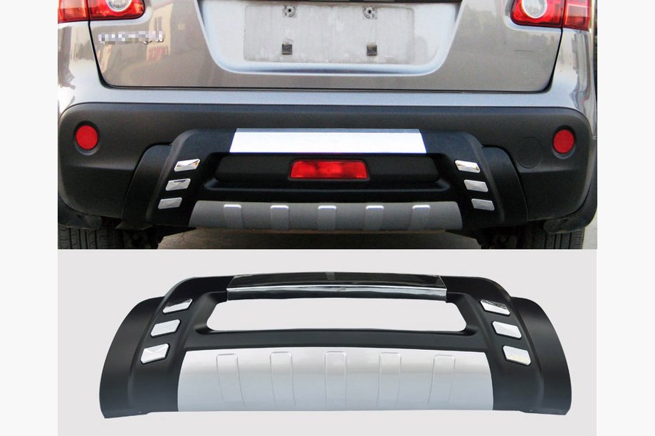 Nissan Qashqai 2007-2010 Heckdiffusor V2 (grauer Kunststoff) Image