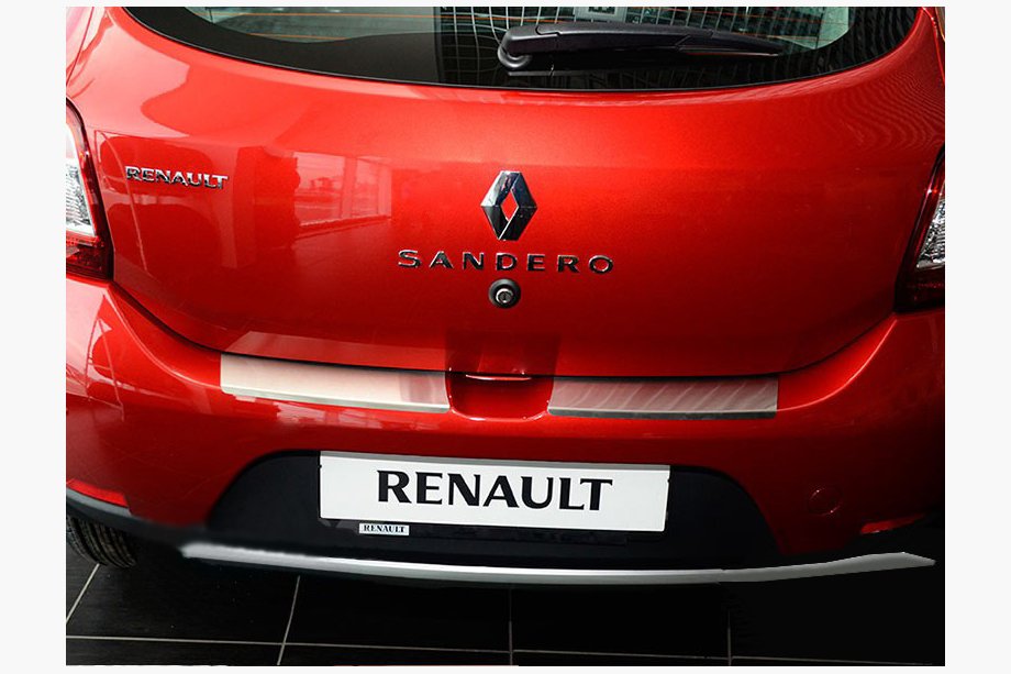 Dacia Sandero 2013-2020 Heckstoßstangenschutz mit Kante (Notaniko) Image