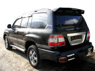 Toyota Land Cruiser 100 1998-2007 Chrom Heckblende um das Kennzeichen (Kunststoff) Foto 1