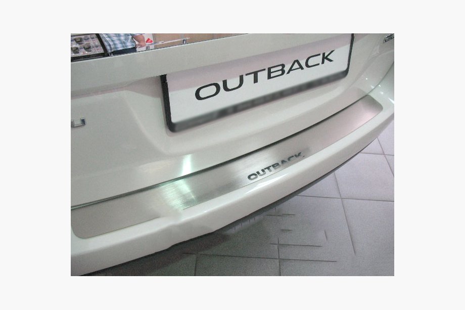 Subaru Outback 2009-2014 Heckstoßstangenabdeckung Natanika (Edelstahl) Image