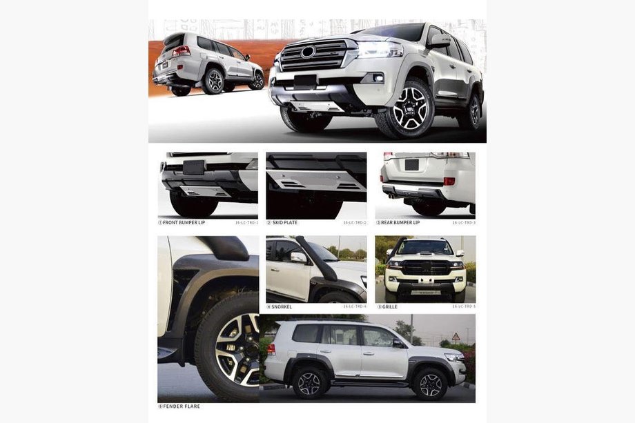 Toyota Land Cruiser 200 2007-2021 Bodykit Komplettset 2016↗ (TRD-Safari) Image