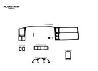 Mitsubishi Pajero Sport 1996-2007 Armaturenbrett Abdeckungen (2002-2007) Foto 3