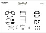 Mitsubishi Pajero Wagon III 1999-2006 Armaturenbrett Abdeckungen (Meric) Foto 2
