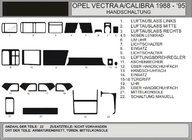 Opel Vectra A 1987-1995 Armaturenbrett Abdeckungen (Hartman) Foto 1