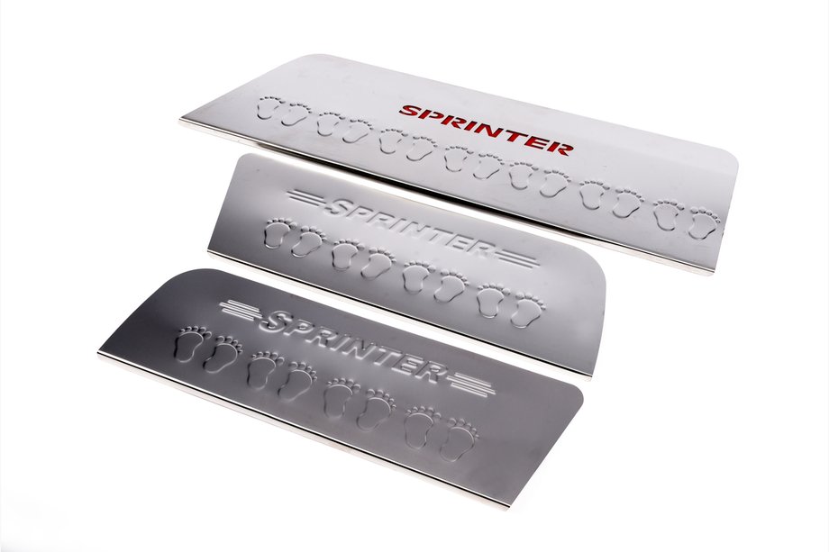 Mercedes Sprinter W906 2006–2018 Einstiegsleisten innen Carmos V4 (3 Stk, Edelstahl) Image