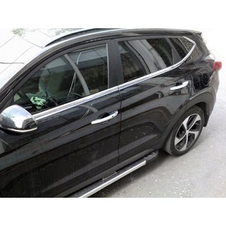 Fensterunterkante Zierleisten Edelstahl (6 Stk) Hyundai Tucson TL 2016-2021 Foto 1