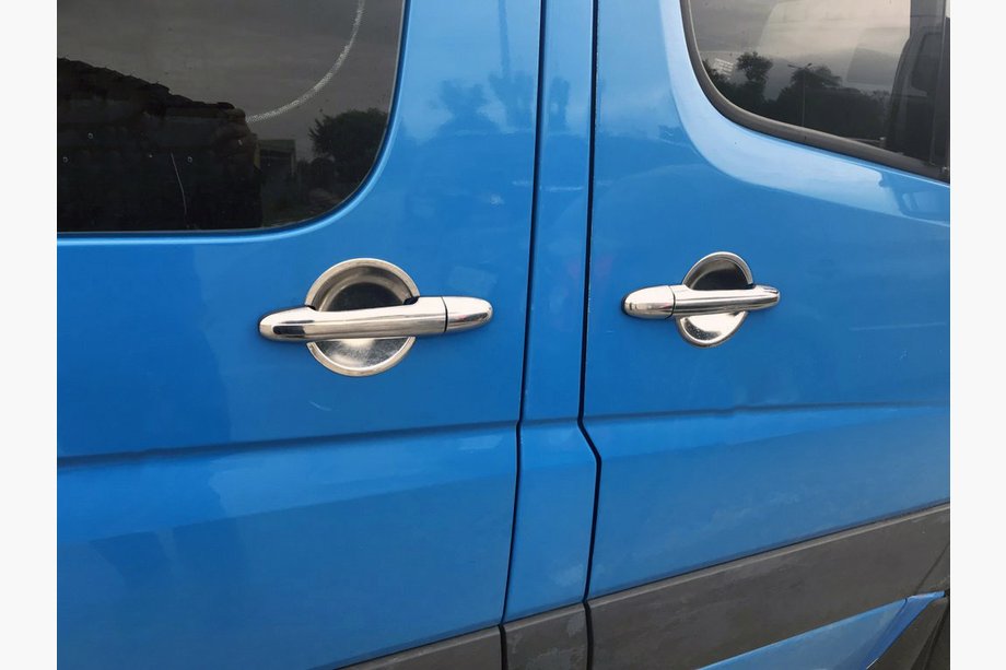 Volkswagen Crafter 2006-2016 Chrom Unterlagen für Türgriffe (4 Stk, Edelstahl) Image