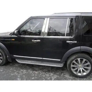 Edelstahl Türsäulen Zierleisten (6 Stk) Land Rover Discovery IV 2009-2017 Foto 1