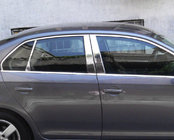 Volkswagen Jetta 2006-2011 Edelstahl Türsäulen Zierleisten (6 Stk) Foto 1