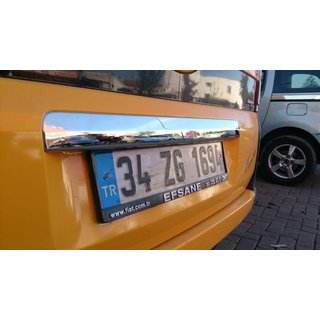 Chromleiste über dem Kennzeichen (Edelstahl) Foto 2