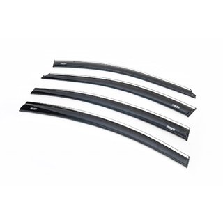 Windabweiser mit Chromleiste SD (4 Stk, Niken) Chevrolet Cruze 2009–2015 Foto 1