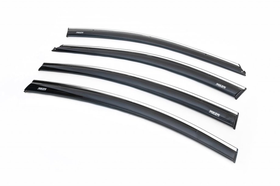 Chevrolet Cruze 2009–2015 Windabweiser mit Chromleiste SD (4 Stk, Niken) Image