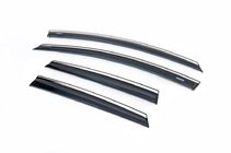 Opel Astra J 2009-2015 Windabweiser mit Chromleiste HB/SD (4 Stk, Niken) Foto 1