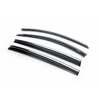 Windabweiser mit Chromleiste HB (4 Stk, Niken) Renault Megane III 2009-2016 Foto 1
