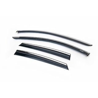Windabweiser mit Chromleiste (HB, 4 Stk, Niken) Seat Leon 2013-2020 Foto 1
