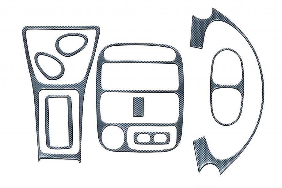 Hyundai Accent 1994-1999 Armaturenbrett Abdeckungen Aluminium Image