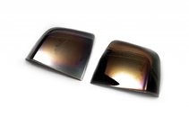 Fiat Doblo II 2010-2022 Spiegelabdeckungen Schwarz Chrom (2 Stk., Kunststoff) Foto 2