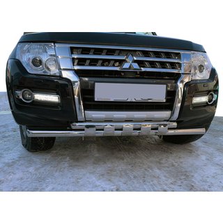 Frontschutzbügel ST015 (Edelstahl) Mitsubishi Pajero Wagon IV 2006-2021 Foto 1