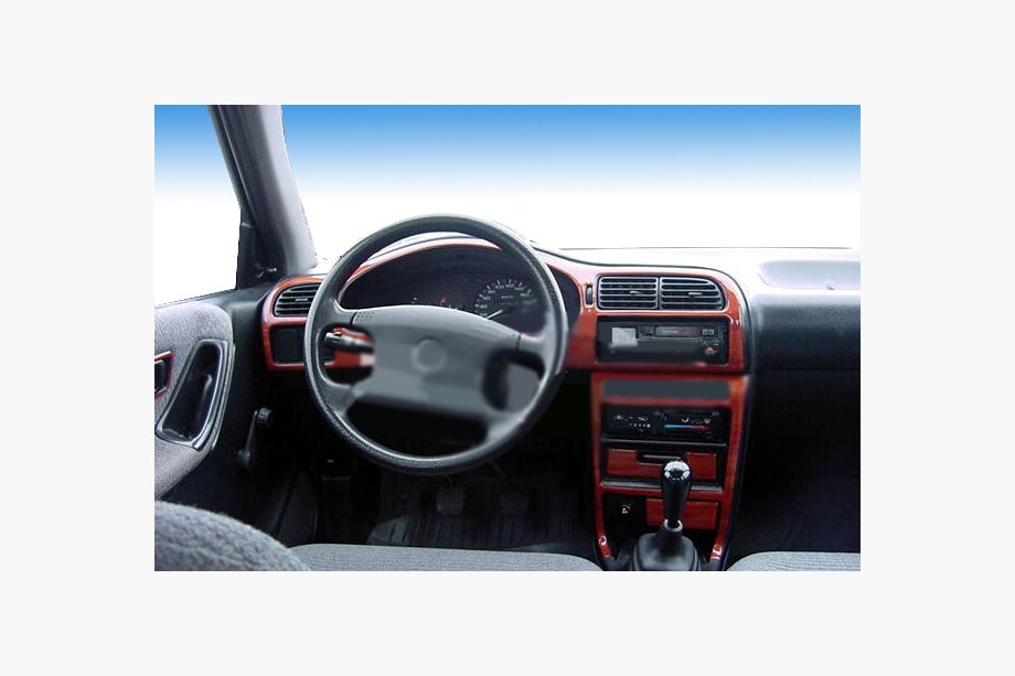 Nissan Sunny 1990-1995 ANGEBOT! Armaturenbrett Blenden in Holzoptik Image