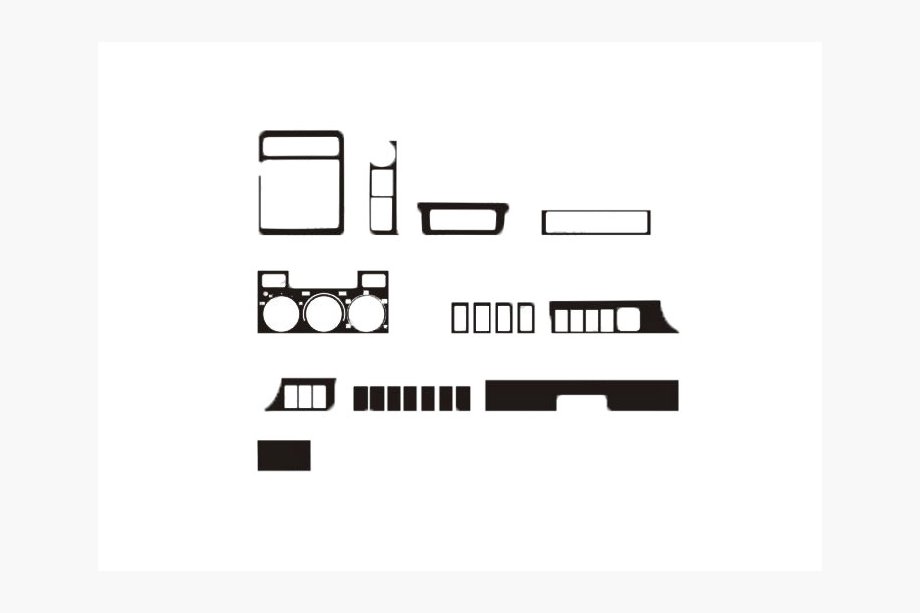 Toyota Land Cruiser 90 Prado 1996-2002 ANGEBOT! Armaturenbrett Blenden in Holzoptik Image