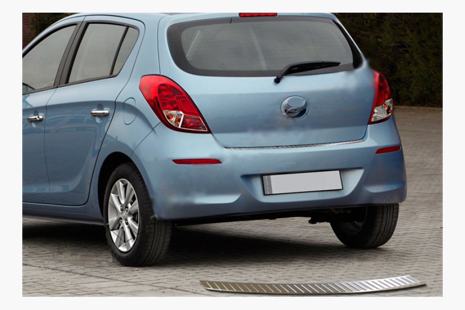 Hyundai I-20 2012-2014 Heckstoßstangenschutz OmsaLine (Edelstahl) Image