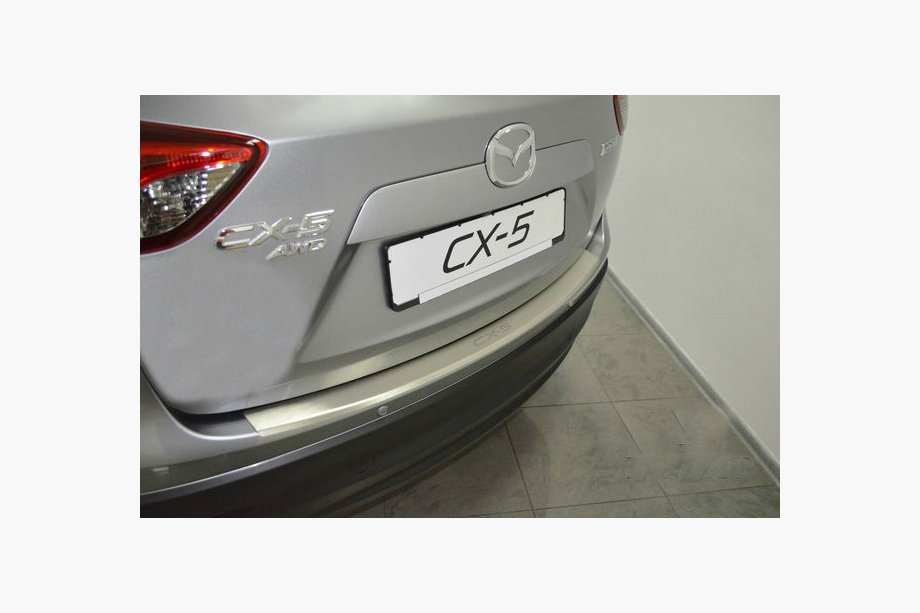 Mazda CX-5 2012-2017 Heckstoßstangenschutz mit Kante Natanika (Edelstahl) Image