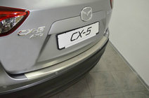 Mazda CX-5 2012-2017 Heckstoßstangenschutz mit Kante Natanika (Edelstahl) Foto 1
