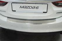 Mazda 6 2012-2024 Heckstoßstangenschutz mit Kante Nataniko (4D, Edelstahl) Foto 1