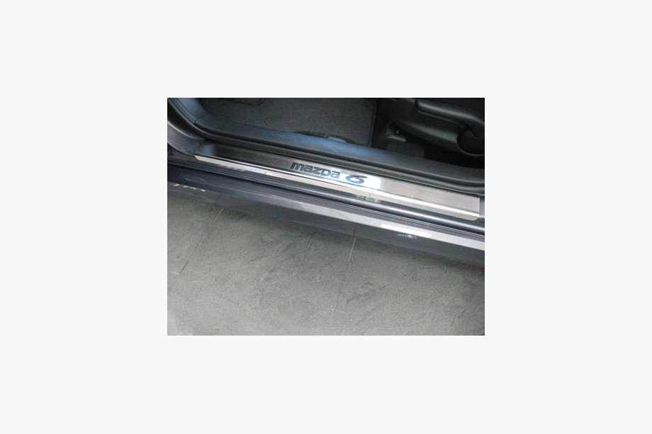 Mazda 6 2008-2012 Einstiegsleisten Abdeckungen Nataniko (4 Stk., Edelstahl) Standard - Lohmann Band, 0,5 mm Image