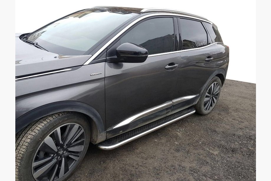 Peugeot 3008 2016-2023 Seitenschweller Maydos V2 (2 Stk, Aluminium & Edelstahl) Image