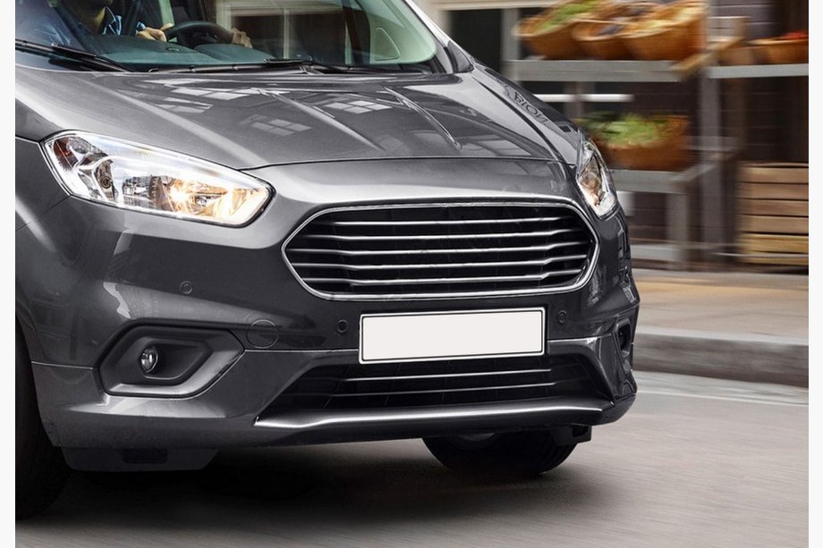 Ford Courier 2014-2023 Kühlergrill Zierleisten OmsaLine (2018↗, 4 Stk, Edelstahl) Image