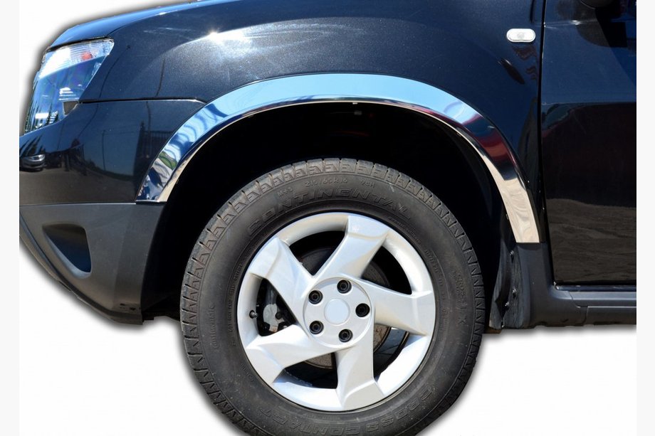 Dacia Duster 2008-2018 Radlaufblenden (4 Stk, Edelstahl) Image