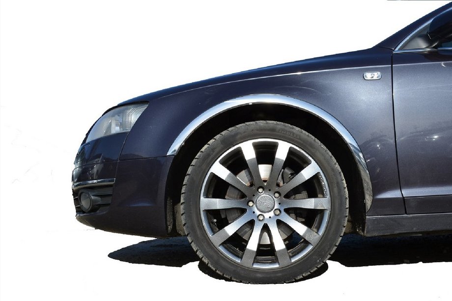 Audi A6 C6 2004-2011 Radlaufverkleidungen (4 Stk, Edelstahl) Image
