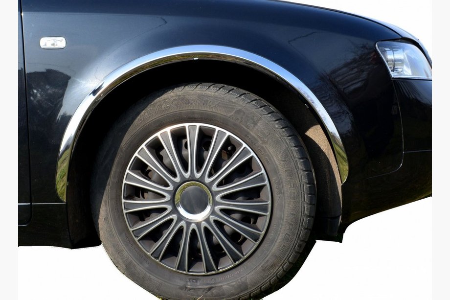 Audi A4 B6 2000-2004 Radlaufverkleidungen (4 Stk, Edelstahl) Image
