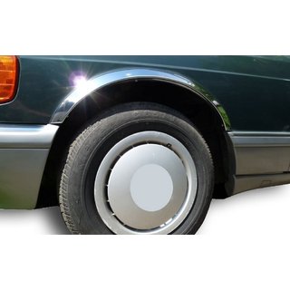Radlaufleisten Edelstahl (4 Stk) Mercedes S-сlass W126 1979-1991 Foto 1