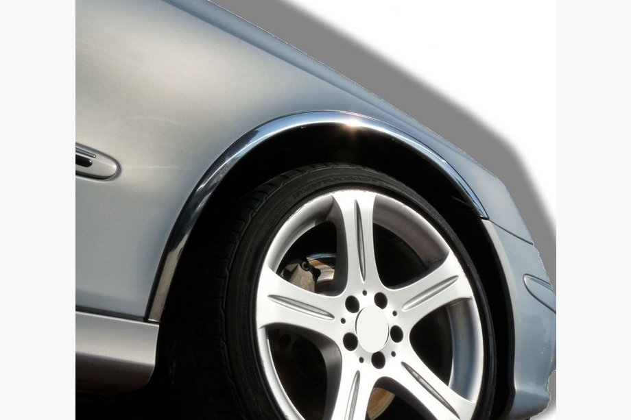 Mercedes E-сlass W211 2002-2009 Radlaufverkleidungen (4 Stk, Edelstahl) Image
