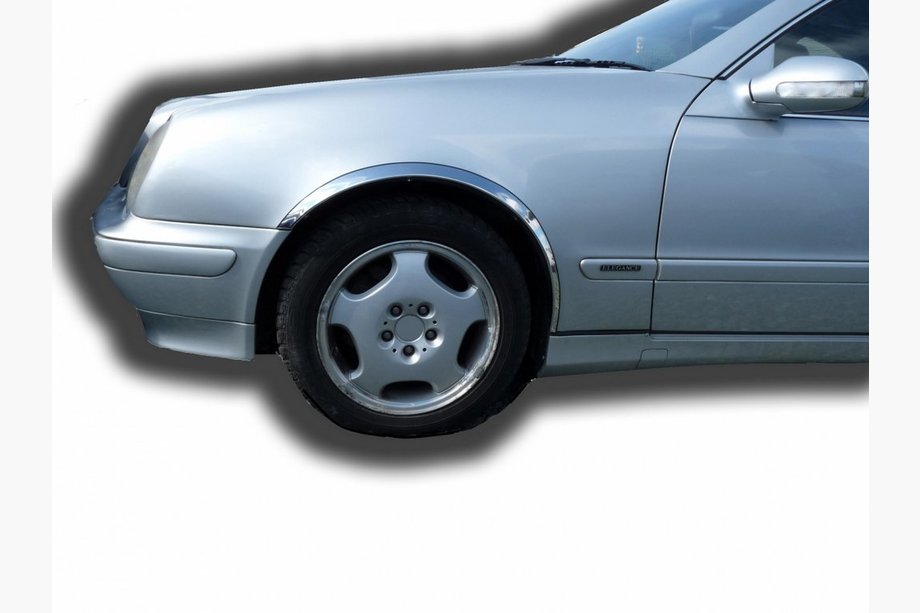 Mercedes CLK W208 1997-2002 Radlaufverkleidungen (4 Stk, Edelstahl) Image