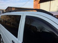 Mercedes Viano 2004-2014 Dachreling schwarz ELITE (Kunststofffuss) Kurzer Radstand (Compact) Foto 11