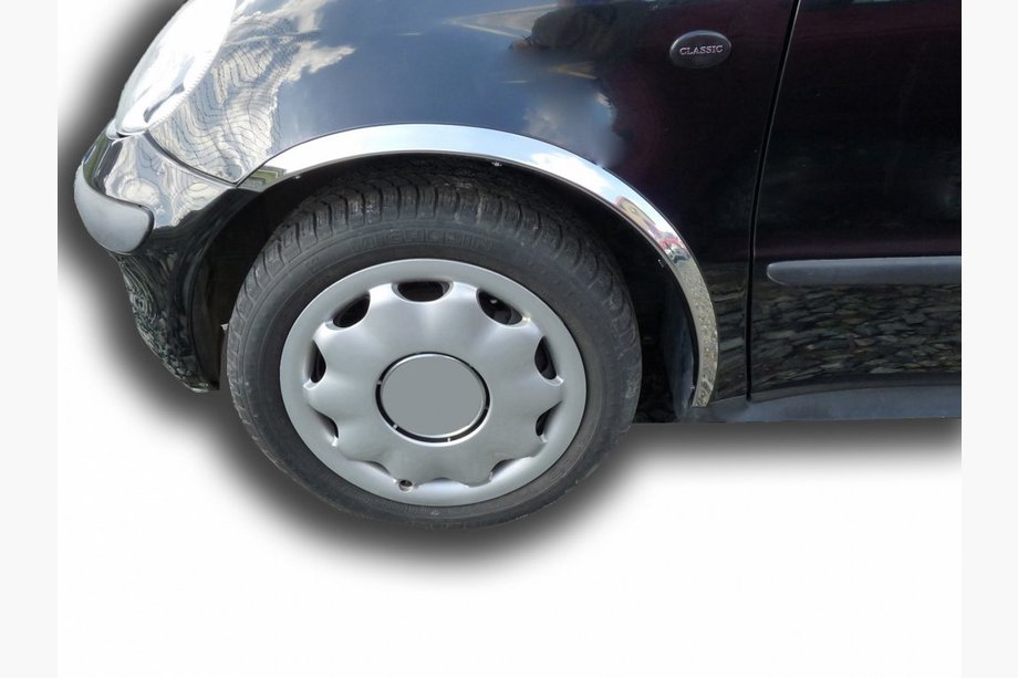Mercedes A-class W168 1997-2004 Radlaufverkleidungen (4 Stk, Edelstahl) Image