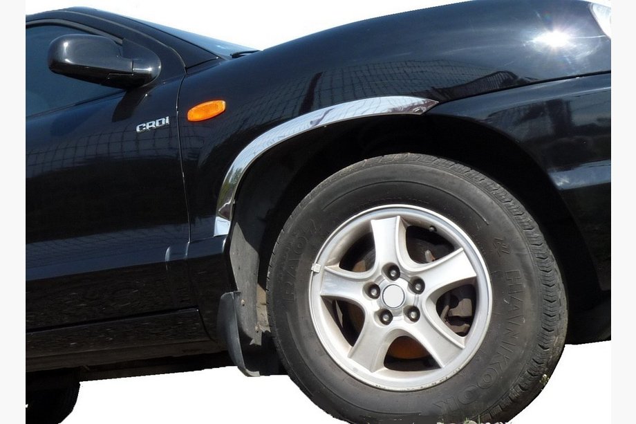 Hyundai Santa Fe 1 2000-2006 Radlaufverkleidungen (4 Stk, Edelstahl) Image